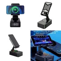 ✅ Giá đỡ điện thoại loa Bluetooth ZEALOT sạc nhanh không dây 15W Xoay 360° Tương thích với Qc 3.0 và Pd 3.0