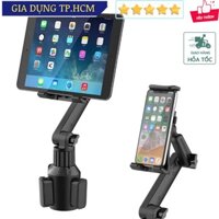 🆕 Giá đỡ điện thoại, máy tính bảng đặt khay để cốc trên ô tô có thể xoay