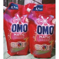 ( giá gốc 300k) Combo 2 túi nước giặt Omo Matic giữ màu 2,1kg (tổng 4,2kg)