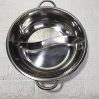 [ Giá gốc] Nồi lẩu inox 2 ngăn size 32cm [CÓ SẴN]