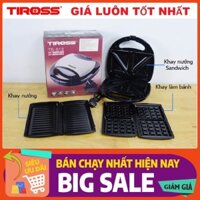 [ Giá Huỷ Diệt ] Máy nướng bánh mì Tiross TS513 dòng 3 trong 1