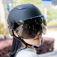 ◎ (Giá Hủy Diệt)2021 mũ bảo hiểm xe điện nữ Harley ắc quy nam khăn che nắng bốn mùa phổ quát hè chống thu đông an toàn