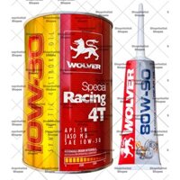 ( Giá KM ) Combo Dầu Nhớt Tổng Hợp Cao Cấp Cho Xe Tay Ga Wolver 4T Special Racing 10w30 800ml ( 0.8L ) + Nhớt Lap Wolver