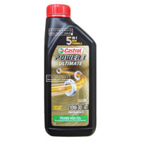 ( Giá KM ) Dầu Nhớt 100% Tổng Hợp Toàn Phần Cho Xe Số, Xe Côn Tay Castrol Power-1 Ultimate 10w30 1.000ML ( 1L )