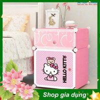 { giá rẻ } .CT0531TỦ NHỰA 2 TẦNG HELLO KITTY {shop yêu thích}