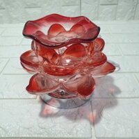 { giá rẻ } .CT0687ĐÈN XÔNG TINH DẦU HOA HỒNG THỦY TINH {shop yêu thích}