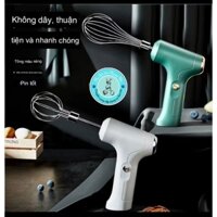 ( Giá Rẻ ) Máy đánh đều màu nhuộm , đánh trứng , kem , cafe , máy 2 đầu đánh , máy sạc pin không dây