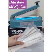 [ giá rẻ ] MÁY HÀN MIỆNG TÚI PFS200 - máy ép hàn được túi zip bạc loại xịn vỏ thép tĩnh điện cực bền