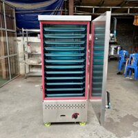 ( Giá Rẻ )Tủ hấp cơm công nghiệp  12 khay chạy bằng gas đầy đủ khay và phụ kiện