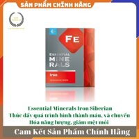 [ GIÁ SỈ ] - Essential Minerals Iron Siberian, hỗ trợ tạo máu và chuyển hóa năng lượng, giảm mệt mỏi - Hộp 60v