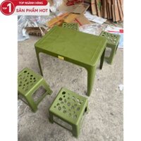 [ giá sỉ ] 3 bàn 12 ghế trà tranh trà đám bàn nhựa quốc dân việt nam