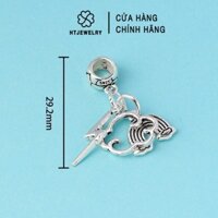 🔥 GIÁ SỈ 🔥 [BẠC] Charm bạc treo cầu vồng, tia sét và đám mây - PH280 [Hàng loại 1 - SIÊU ĐẸP]