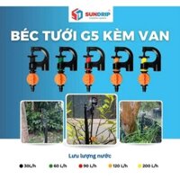 [ Giá sỉ ] Bịch 100 Béc tưới cây G5 cải tiến có van tưới gốc chống côn trùng