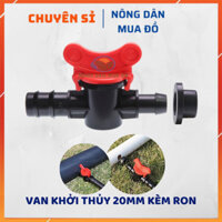 [ Giá sỉ ] Bịch 50 Van khởi thủy 20mm có ron cao su dùng trong hệ thống tưới - Van khóa ống PE/LDPE 20mm