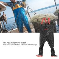 [ Giá Sỉ ] Bộ quần áo lội nước cao su, ủng lội nước, yếm lội nước liền ủng dành cho người lao động [ Size 37 - 44 ]