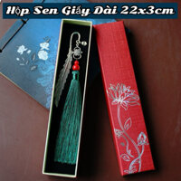 ( Giá Sỉ ) Combo 10 Hộp Sen Giấy Dài 22x3cm Xanh Đỏ