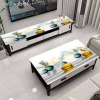 ☂ [🪁GIÁ SỈ🪁] lbo2wabi5f[Khăn trải bàn trà] PVC kính mềm không thấm nước và dầu Tủ tivi mờ hình chữ nhật bằng đá cẩm th
