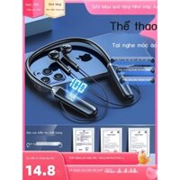 ☍ [GIÁ SỈ] Tai nghe Bluetooth mới 2023 không dây treo cổ đeo dài không đau cho nam nữ chạy thể thao chuyên dụng pin lớn