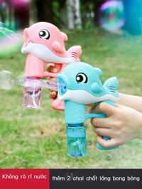 [ Giá SIÊU RẺ ] Điện Súng Bắn Bong Bóng Hoàn Toàn Tự Động Cá Heo Súng Bắn Bong Bóng Máy Bong Bóng B