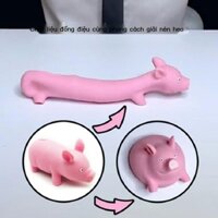 [ Giá SIÊU RẺ ]Giải nén hiện vật giải nén đồ chơi heo nhào nặn nhạc heo con cún dễ thương giả mạo lừa lỗ thông hơi hấp n