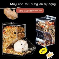 [ Giá SIÊU RẺ ] Hamster thức ăn tự động chim chim bồ câu bát thức ăn sóc rùa chuột lang bát thức ăn