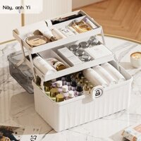 [ Giá SIÊU RẺ ] Hộp đựng mỹ phẩm để bàn, giá để đồ nhựa nhiều lớp, hộp đựng trang sức, giá đựng mỹ