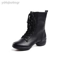 ❃ [ Giá SIÊU RẺ ]❄◑Jielihuang da thủy thủ giày khiêu vũ giữa gót chân mềm của phụ nữ mùa thu và đông vuông hiện đại màu