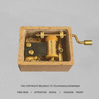 [ Giá SIÊU RẺ ] Thành Phố Trên Bầu Trời Tay Quay Hộp Nhạc Gỗ Mini Spirited Away Hộp Nhạc Cơ Phát Âm