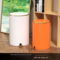 [ Giá SIÊU RẺ ] Thùng rác chân inox có nắp đậy của nhà Hán nhà tắm khử mùi thùng rác khử mùi phòng