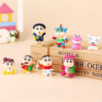 [ Giá SIÊU RẺ ] Trang Trí Bánh Hoạt Hình Crayon Shin-chan Trắng Đồ Chơi Búp Bê Đồ Trang Trí Quà Tặn