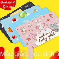 ❁ [ Giá SIÊU RẺ ]lbo2wabi5fPlacemat Trường tiểu học Phim hoạt hình dễ thương sinh lớp 1 Khăn trải bàn ăn trưa cho trẻ em