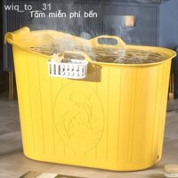 ✆ [ Giá SIÊU RẺ ]wiq_to__31Người lớn xô bồn tắm người gấp nhựa gia dụng dày toàn bộ cơ thể tạo tác