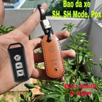 ( Gía Sốc ) Bao Da Chìa Khóa Honda SH 2021, SH 2022, SH 350i (loại 2 nút bấm) handmade da thật