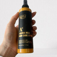 😍 Giá Sốc 😍 Sữa Nước 2 Lớp Xịt dưỡng tóc Kella Jojoba 200ml chai vàng hương thơm dễ chịu cao cấp phục hồi giữ màu tóc  .