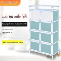 ☊ ☸ [GIÁ SỐC]01xlnlncmbTủ đựng chén bát gia đình tủ đơn giản kho lưu trữ hợp kim nhôm lắp ráp đa năng giá nhà bếp