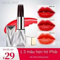 ✚ [GIÁ SỐC]❂◈☑Yi Lanfang Cantonese Beauty Black Diamond Plump Tri-color Lipstick Son môi dưỡng ẩm lâu dài 3 màu