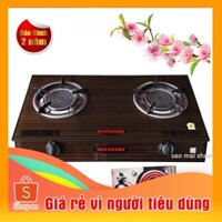 [ Giá Tốt ] Bếp Gas Đôi Hồng Ngoại Cao Cấp WATASHI WA-468BM ( Tặng bộ dây van ga Namilux )