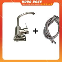 [ GIÁ TỐT NHẤT ] Vòi rửa chén nóng lạnh inox 304,kiểu dáng tròn xoay 360 độ, vòi chậu rửa bát cao cấp