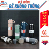 [ Gía Xưởng HCM ]Tặng Kèm Cốc Bình Giữ Nhiệt NÓNG LẠNH BÌNH GIỮ NHIỆT PHA CAFE 500ML Lõi Inox TẶNG KÈM 2 CỐC Full