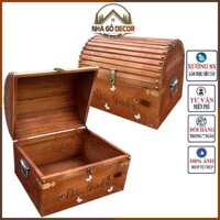 ( GIÁ XƯỞNG ) Rương Gỗ Đựng Đồ NHAGODECOR Có Khóa Gài Chắc Chắn. Thiết Kế Đẹp Dùng Trang Trí Không Gian, Đựng Quà Tặng