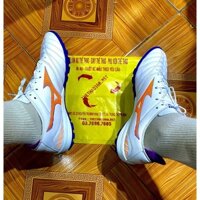👉👉 Giam 100k 👈👈 Giày đá bóng sân cỏ nhân tạo Mizuno Neo 3 ( Japan ) Trắng Cam đế TF sân cỏ nhân tạo