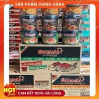 [ Giảm 50% ]Mì Tô Trộn Omachi Mix 3 Vị (Thùng 12 Tô) - Mì Trộn Omachi Thịt Xiên Nướng/ Phô Mai Trứng Muối/ Spaghetti