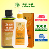 [ Giảm 50K - Đơn 479K ] Bộ dưỡng trắng da body cho mẹ sau sinh Wonmom ( 1 kem sữa nghệ toàn thân + 1 cốt nghệ)