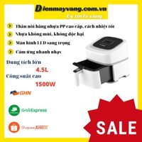 【 GIẢM ĐẾN 80% DẦU MỠ - AN TOÀN SỨC KHỎE】Nồi chiên không dầu 4.5L SUNHOUSE MAMA SHD4086W - Có thể chiên gà nguyên con