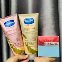 ( GIẢM GIÁ) Combo kem dưỡng trắng da toàn thân Bạch Ngọc Liên+ Kem dưỡng đêm vaseline Glu Hya 10x-HÀNG CHÍNH HÃNG