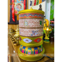 ( giảm giá ) Kinh Luân Điện Xoay Để Bàn Có Nhạc 7 Màu