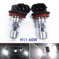 ⭐ Giảm GIÁ LỚN⭐ 2 Bộ Siêu Sáng Trắng H11 H8 2323 60W Đèn LED Ô Tô Sương Mù Lái Xe Bóng Đèn