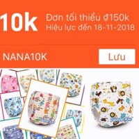 ( GIẢM NGAY 10k ) COMBO 3 TẢ VẢI SIZE M ( bé 3-16kg) BAMBI MIO