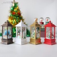 △ ☢ Giáng Sinh Gió Lồng Đèn Ông Già Người Tuyết Di Động Đèn Giấc Mơ Đèn Ngủ Ngọn Lửa Nến Trang Trí Chân Nến Để Bàn Vật T