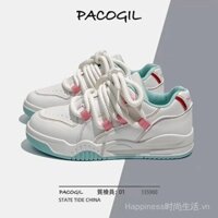 ✨ Giao hàng 24 giờ ✨ Giày bánh mì màu sắc phong cách Hàn Quốc, giày nữ sang trọng 2023, giày thể thao đa năng phong cách Hàn Quốc cho sinh viên